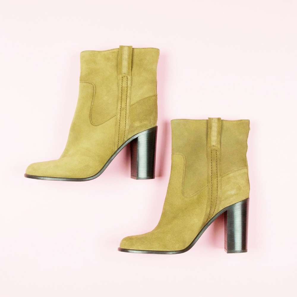 Kate Spade Baise Boots Tobacco Suede Leather